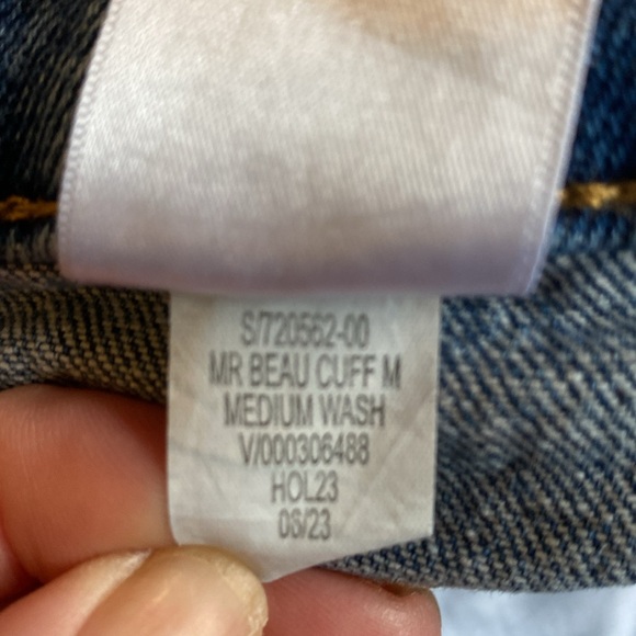 Banana Republic Cuff The Beau Jean Medium Wash Ankle length size 28/6 O73 - Picture 8 of 9